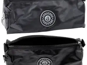 Schule Federmäppchen Organizer Einkammer Schwarz 21,5cm