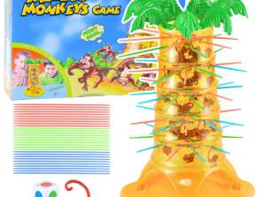 Aile Arcade Oyunu Atlama Düşen Maymunlar Palmiye Ağacı 30cm