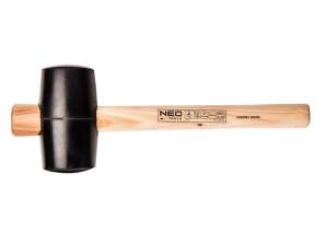 Rubberen hamer 75 mm/680 g, hickory handvat