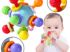 Massaggiagengive Giocattolo Sensoriale con Sonaglio per Bambini Colorato