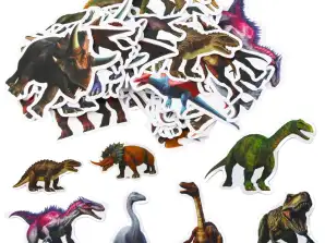 Dinosaurus stickerset voor kinderen 4 7cm 50st