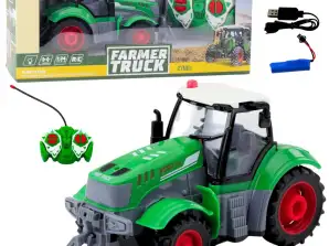 NEL 25062 Traktör Çiftlik Traktörü RC Yeşil 1:24