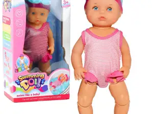 Banyo için yüzen oyuncak bebek uzuvları pembe kıyafet hareket ettirir