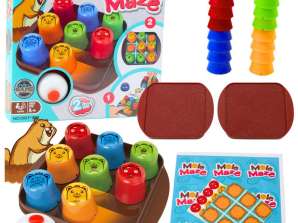 Arcade Spiel 2in1 Maulwurf Labyrinth Schnelle Körbchen Tic-Tac-Toe