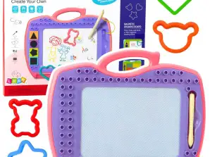 Magnetic Whiteboard With Slider Stamps Patterns Pink