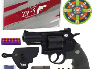 Revolver ZP 5 Cartridges Foam Balls Water Balls Hydrogel Disc Holster