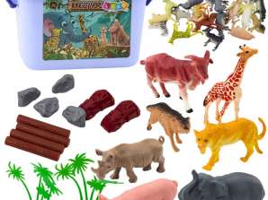 Figurenset Haustiere Wildtiere Pflanzen Rüssel 58el