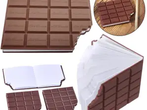Mokyklos biuro užrašų knygelės šokoladinis įdėklas be kvapnios rudos spalvos