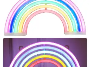 Dekorative Nachtlampe Neon LED Regenbogen batteriebetrieben
