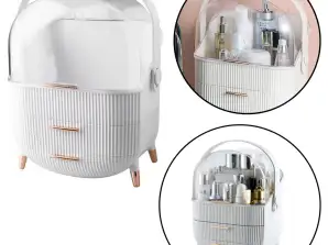 Kosmetik Organizer Öffnung transparent zwei Schubladen weiß