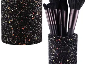 Behälterbecher für Pinsel und Zubehör glitzer schwarz