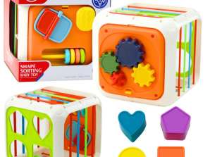 Pädagogischer sensorischer Würfel für Kinder Sortierer Elastische Spannweiten bunt