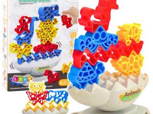 Arcade Game Balancing Tower Stone Animals Blocks Colorful