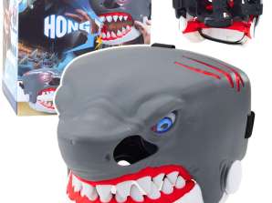 Shark Mask Zu öffnende Mundlichter Sounds Verstellbarer Gurt