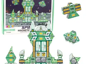 Magnetische Bausteine Raumstation 4D 108el