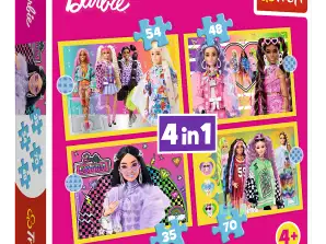 Puzzle 4in1 Die fröhliche Welt von Barbie / Mattel. Barbie 34626