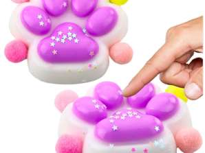 Squishy Patte de Chat Anti-Stress Sensoriel Squishy Stars Violet