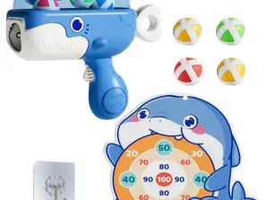 Velcro BB Gun Fabric Shield Whale Blue