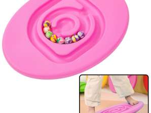 Planche d’équilibre sensorielle pour enfants balles en caoutchouc 5pcs rose