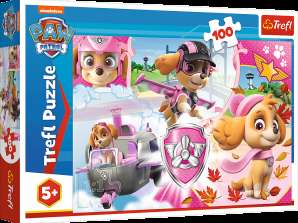 Jigsaw Puzzle 100 Skye in action Viacom Paw Patrol Trefl 16368