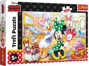 Puzzle 100 Minnie nel salone di bellezza Disney Minnie 16387