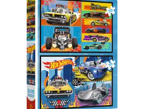 Puzzle 2x70 Hot Wheels Trefl 34442