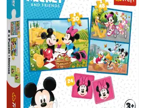 Puzzle 2in1 Memo Incontra gli eroi di Disney Trefl 93344