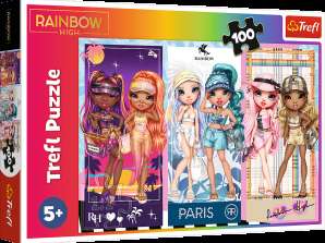Jigsaw Puzzle 100 Rainbow Dolls MGA Rainbow High Trefl 16444