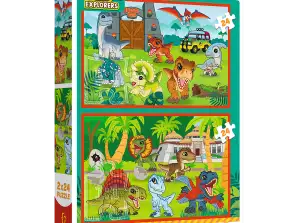 Legpuzzel 2x24 Baby Dinosaurussen Universeel Jurassic World Trefl 34437