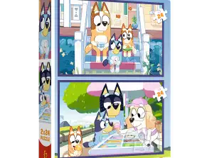 Puzzle 2x24 Funny Bluey BBC Bluey Trefl 34446