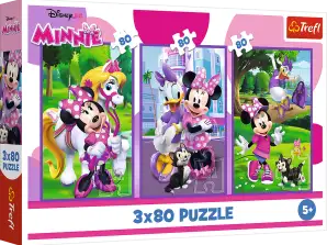 3x80 Minnie & Friends Disney Minnie Trefl Puzzle 34889