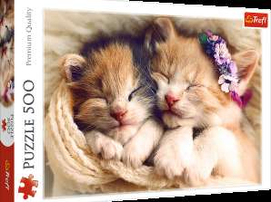 Puzzle 500 Stk. Schlafende Katzen Trefl 37271