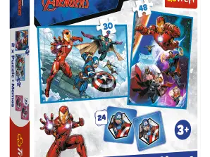 Jigsaw Puzzle 2in1 memos Heroes in Action Marvel The Avengers Trefl 93333