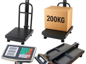 Bilancia da magazzino con piattaforma elettronica LCD Precisione fino a 20 g 200 kg