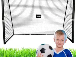 Bärbart fotbollsmål för barn metall 180x120x60cm