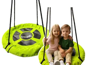 Dārza šūpoles stārķu ligzda bērniem zaļa 60cm