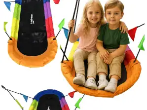 Trädgårdsgunga Stork Nest Rektangulärt Färgglatt 167 x 75cm
