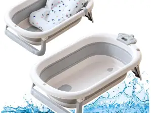 Baby Thermometer Badewanne Faltbare Matratze Stern Grau