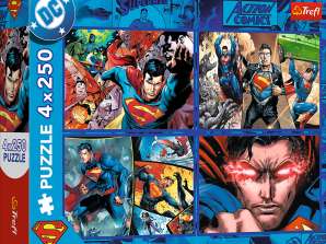 Puzzle 4x250 Mut von Superman Warner Superman Clubs 13340