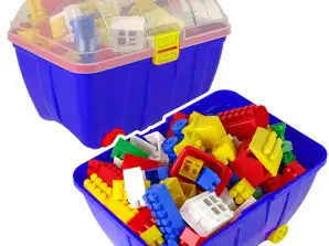 Kleiner Koffer mit bunten Steinen K2 180 Stück blau