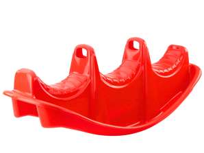 Rocker Three-Person Rocker Snake Cradle Adesivi Rosso