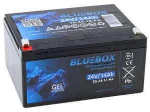 Акумулятор гелевий BLUEBOX VRLA AGM 24V14Ah для акумулятора автомобільного