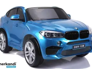 BMW X6M auto a batteria verniciata blu
