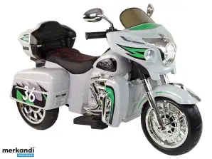 Baterijomis maitinamas motorinis triratis Goldwing Grey