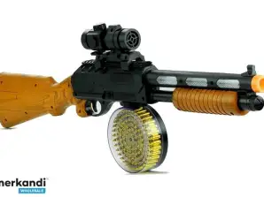 Pištoľová zbraň puška AK 868 1 svetlá hra 60 cm