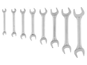 Dubbelzijdige platte sleutels 6-22 mm, set van 8