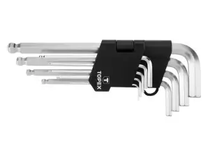 TOPP 35D957 Sekskantnøkler 1,5 10 mm. sett med 9 stk.