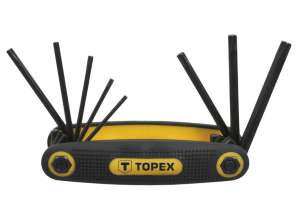 Torx-nøkler T9 T40. sett med 8 stk.