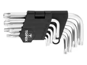 Torx-nøkler T10 T50, 9-delt sett.