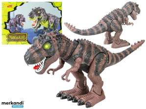 Batteriebetriebener Dinosaurier Tyrannosaurus Rex läuft braun